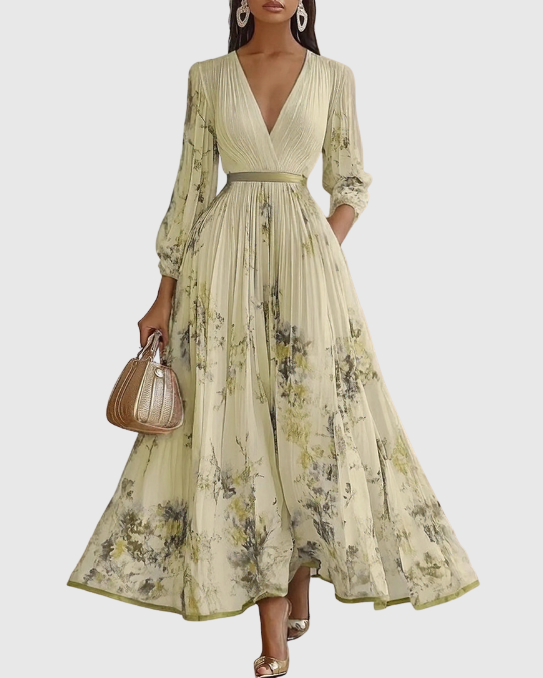 Rowella ∙ Elegantní dlouhé plisované šaty
