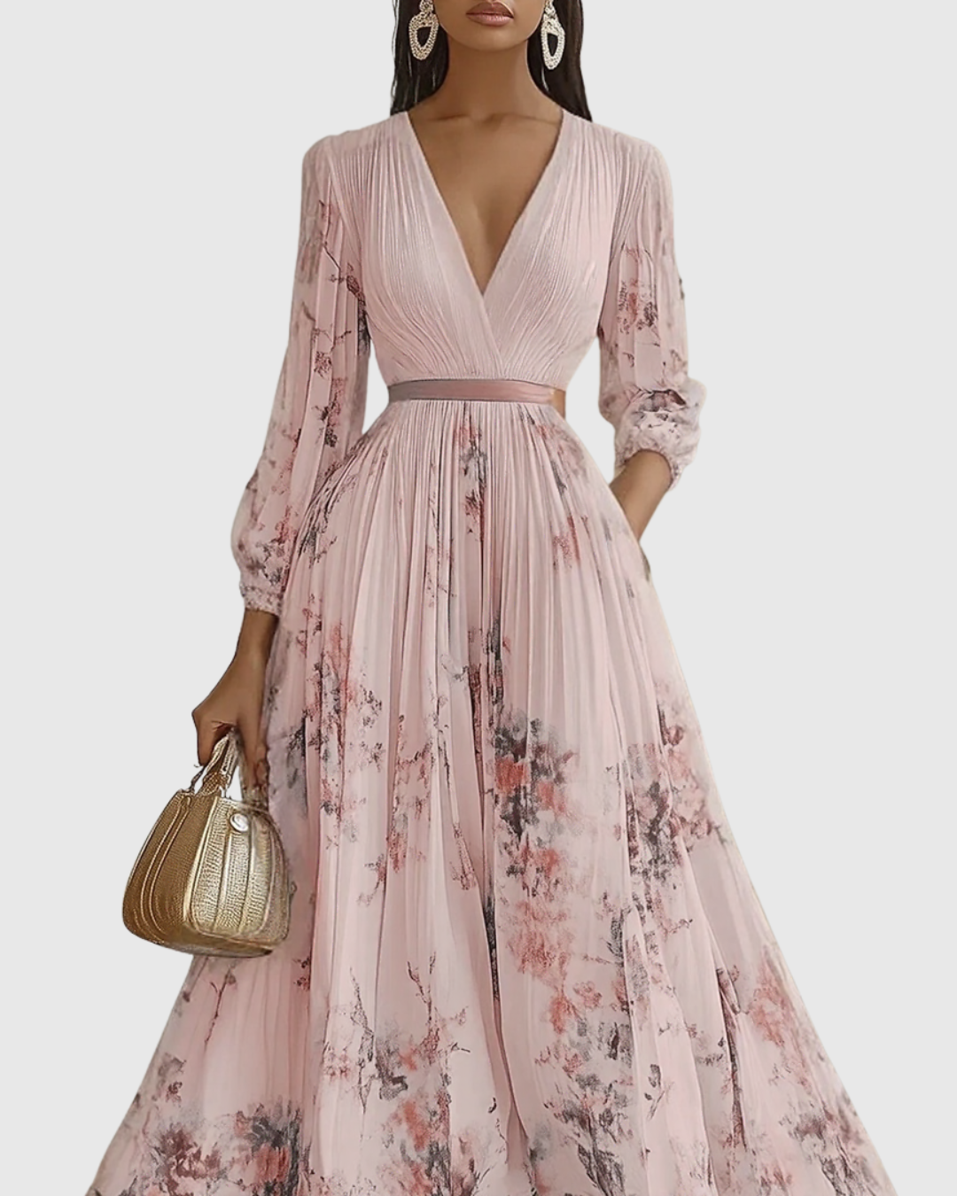 Rowella ∙ Elegantní dlouhé plisované šaty