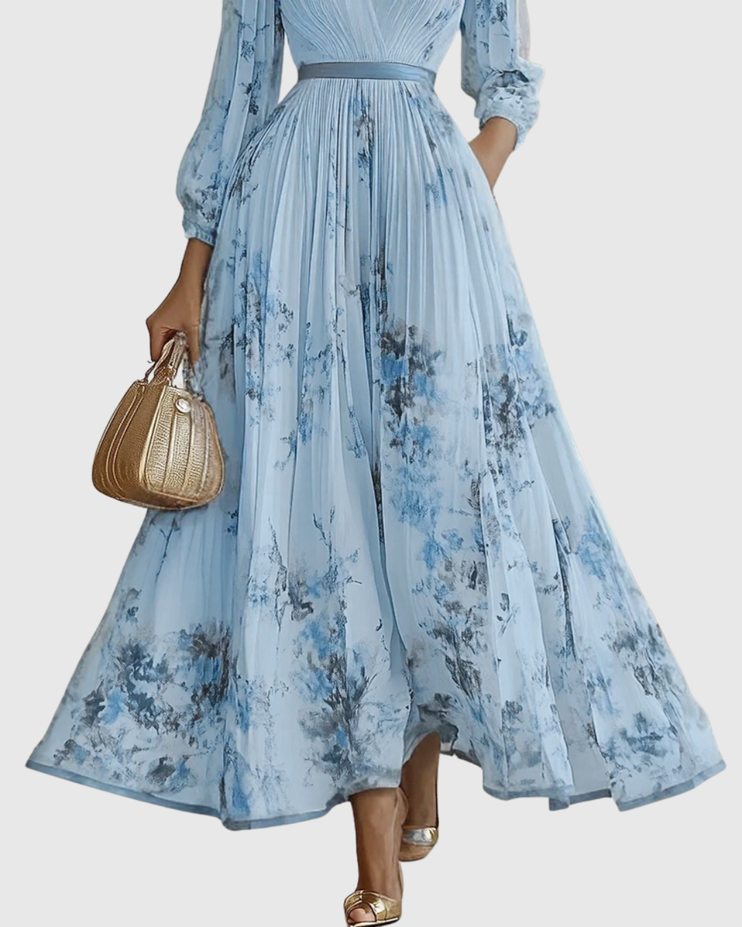 Rowella ∙ Elegantní dlouhé plisované šaty