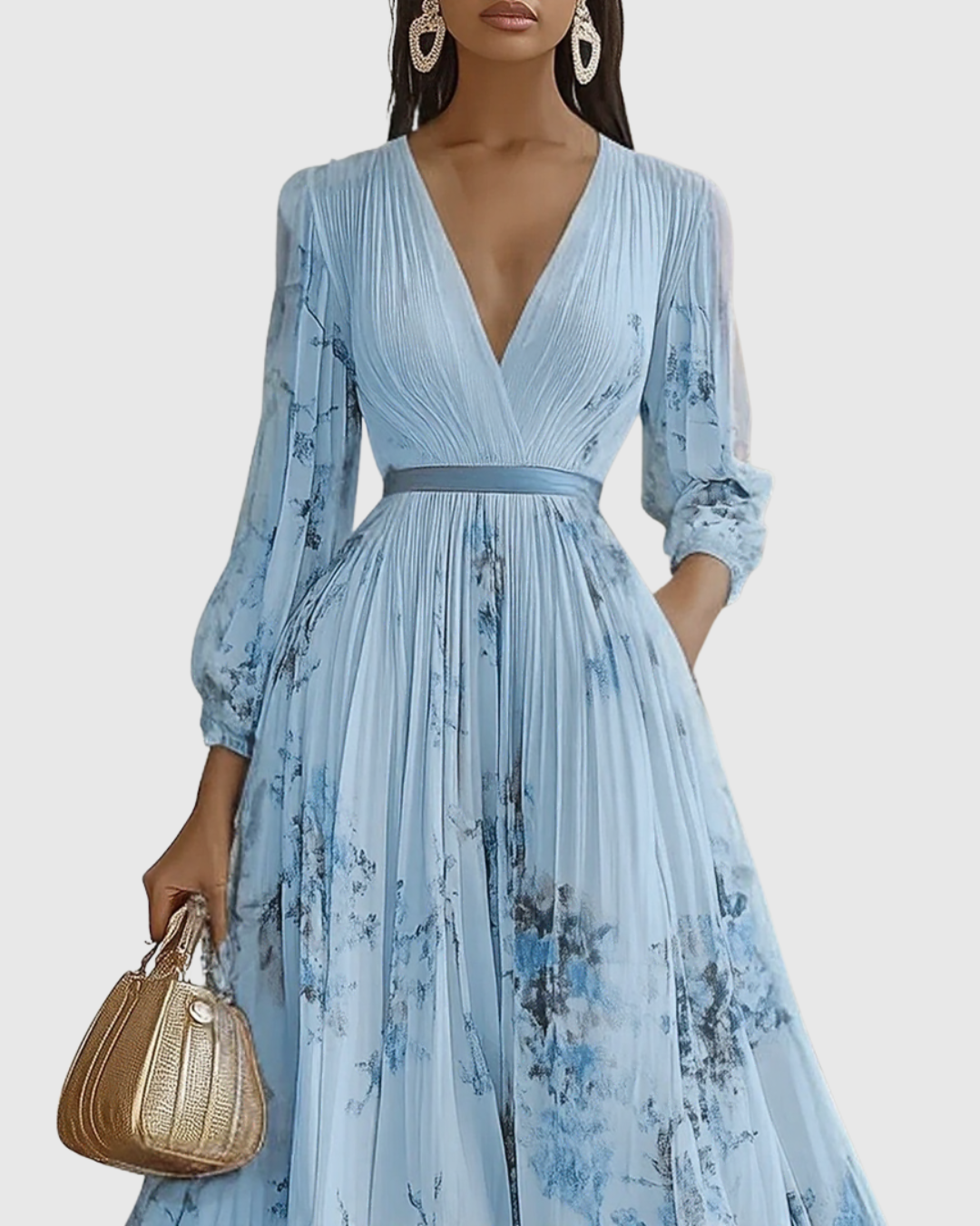 Rowella ∙ Elegantní dlouhé plisované šaty
